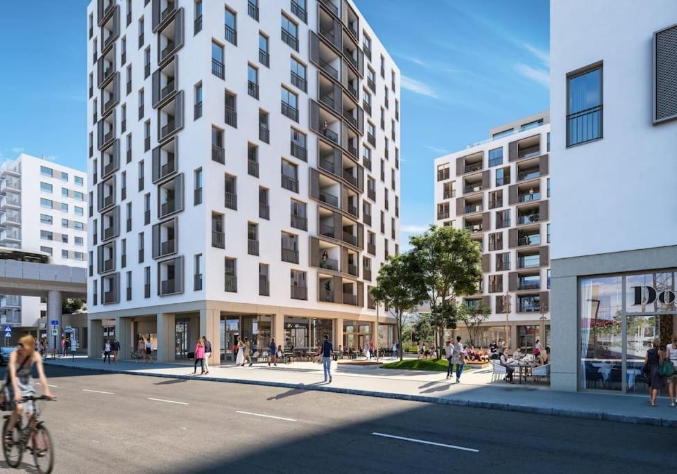 Donaublick Oasis: Stylische Wohnung Vídeň Exteriér fotografie
